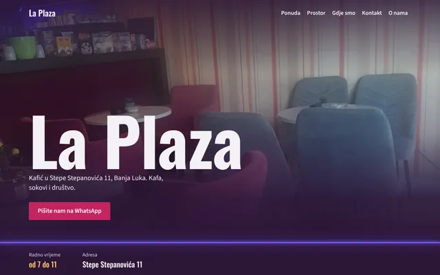 Sajt La Plaza na računaru